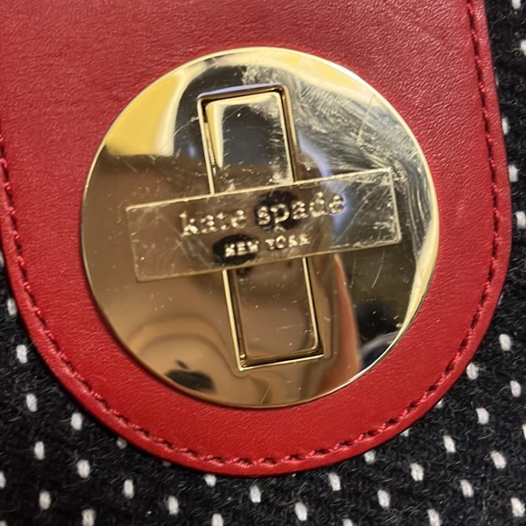 Kate spade leather and wool shoulder bag - Picture 2 of 3